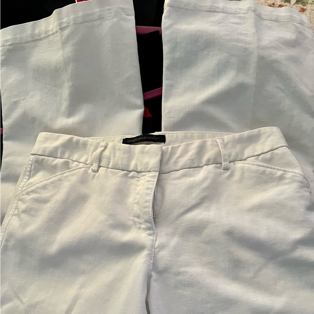 Express Design Studio Withe pants Size 8 - Picture 3 of 7